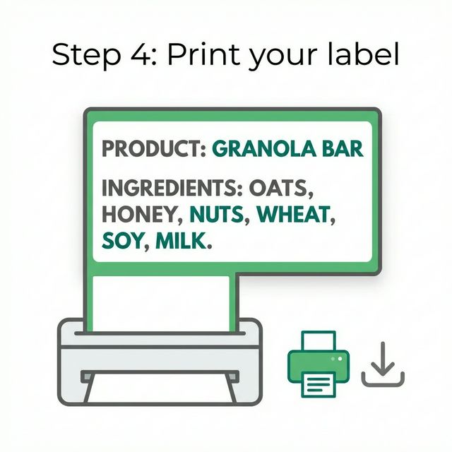 Step 4: Print your label